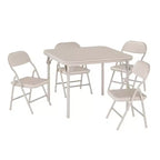 Set di 5 Tavolo e Sedie Pieghevoli per Bambini, Set di Tavolo e Sedie per Attività per Neonati e Bambini per Sala da Pranzo, Asili Nido, Aule