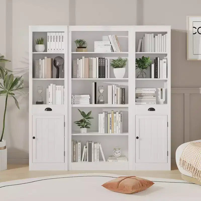 Libreria Alta 180 cm, Scaffale Aperto a 5 Ripiani per Ufficio Domestico, Moderna Libreria in Legno con Design Antiribaltamento, Scaffali Espositivi da Pavimento
