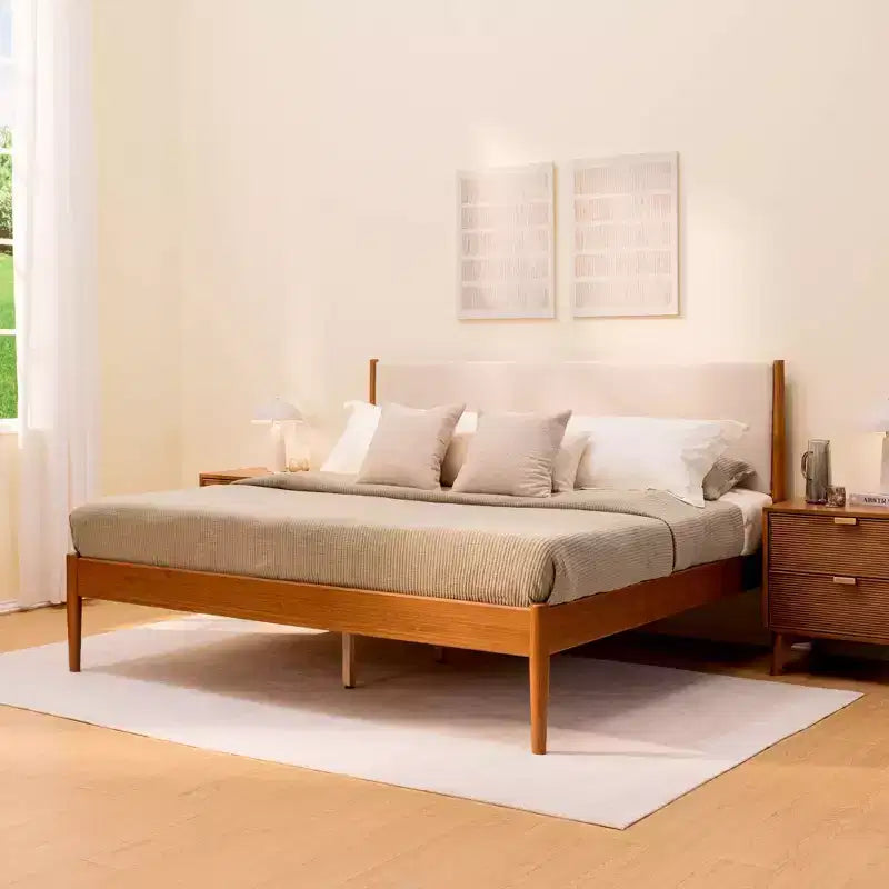Letto matrimoniale Harbor con testiera imbottita