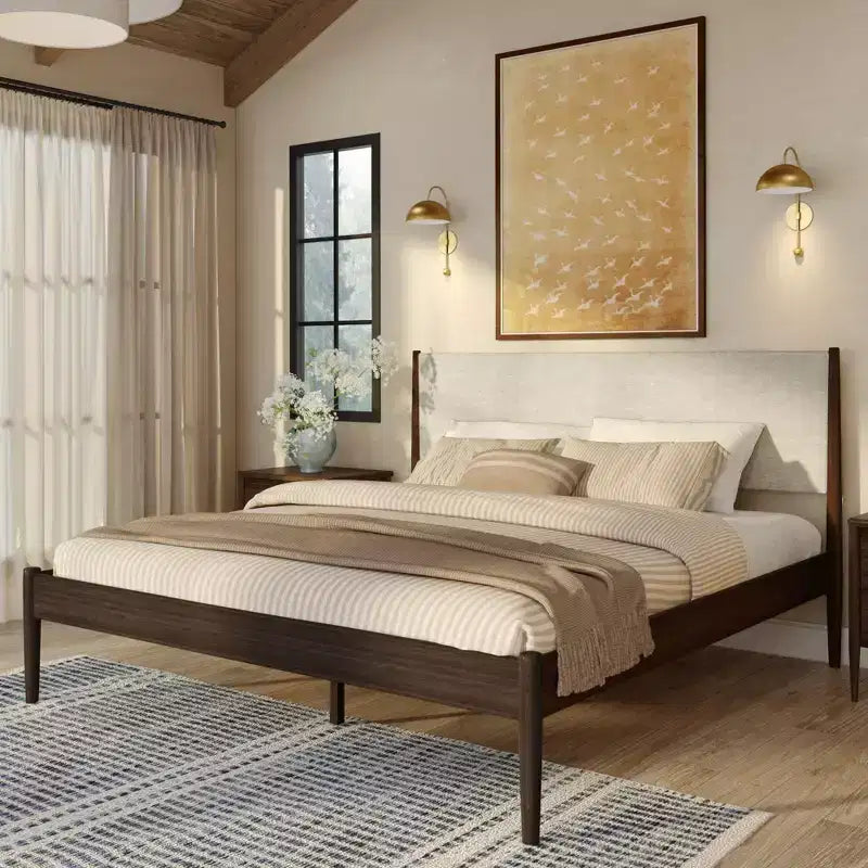 Letto matrimoniale Harbor con testiera imbottita