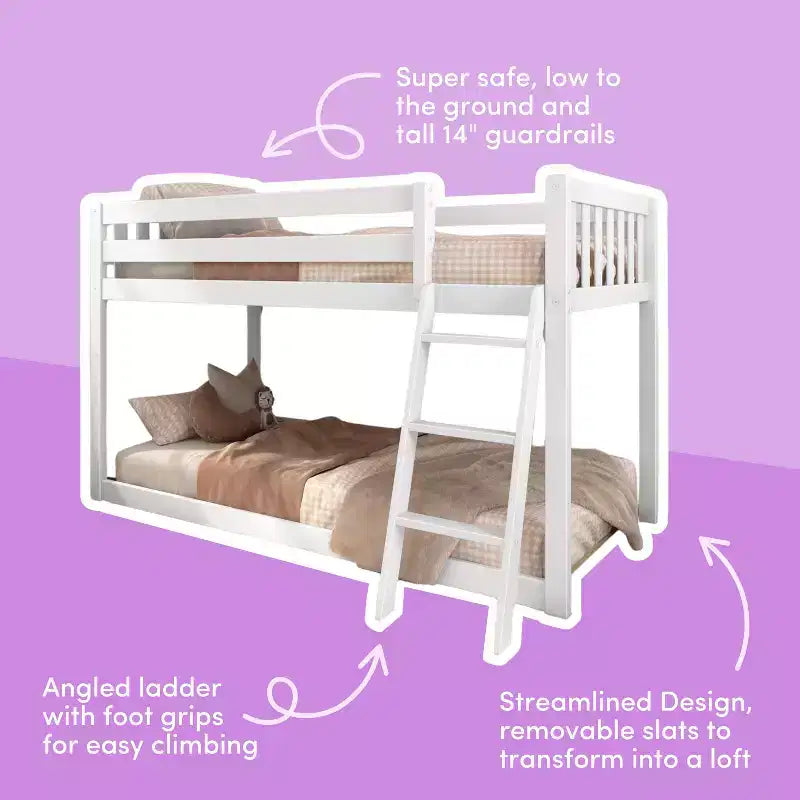 Letto a castello Twin su Twin basso Mod
