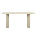 Tavolino Consolle Minimalista in Legno con Gambe Geometriche, Tavolo da Ingresso in Legno Stile Fattoria per Soggiorno e Ingresso