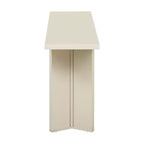 Tavolino Consolle Minimalista in Legno con Gambe Geometriche, Tavolo da Ingresso in Legno Stile Fattoria per Soggiorno e Ingresso
