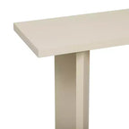 Tavolino Consolle Minimalista in Legno con Gambe Geometriche, Tavolo da Ingresso in Legno Stile Fattoria per Soggiorno e Ingresso