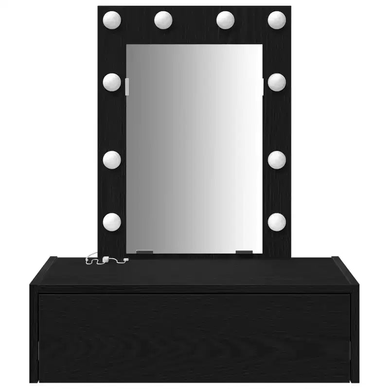 Clihome Tavolo da Toeletta Moderno Minimalista, Elegante Vanity con Specchio Trasparente e Cassetti Intelligenti per l'Organizzazione Quotidiana
