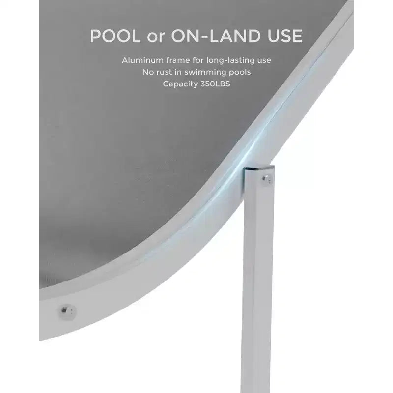 COZONY Set di 2 Sedie a Sdraio per Esterni, Poltrone Reclinabili Resistenti alle Intemperie con Tessuto Textilene a Rete per Piscina Giardino e Cortile