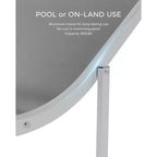 COZONY Set di 2 Sedie a Sdraio per Esterni, Poltrone Reclinabili Resistenti alle Intemperie con Tessuto Textilene a Rete per Piscina Giardino e Cortile