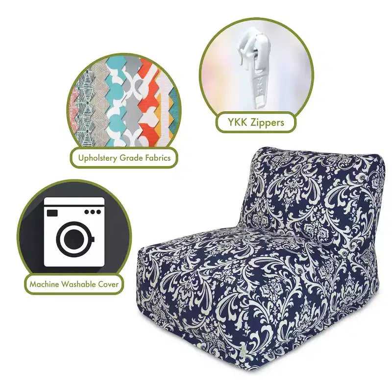 Majestic Home Goods Sedia a sdraio French Quarter Navy