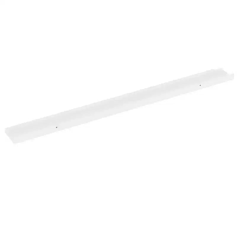 Mensola da parete set di 2 MDF bianco lucido Media Montaggio a parete