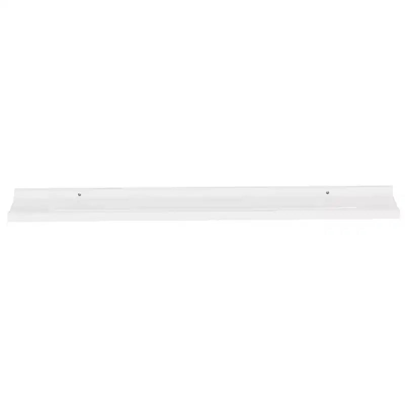 Mensola da parete set di 2 MDF bianco lucido Media Montaggio a parete