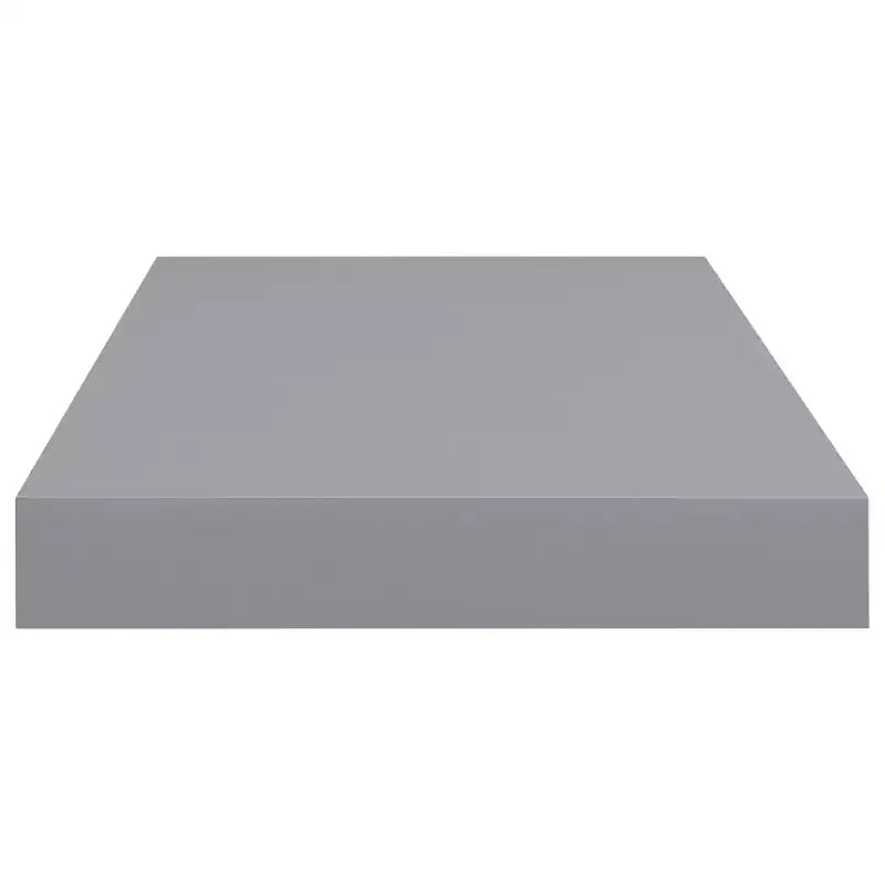 Set di 2 mensole da parete grigio a nido d'ape in MDF, metallo 50 x 23 cm