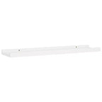 Set di 2 mensole da parete Frame Ledge, in MDF bianco, 60 x 8,9 x 3 cm