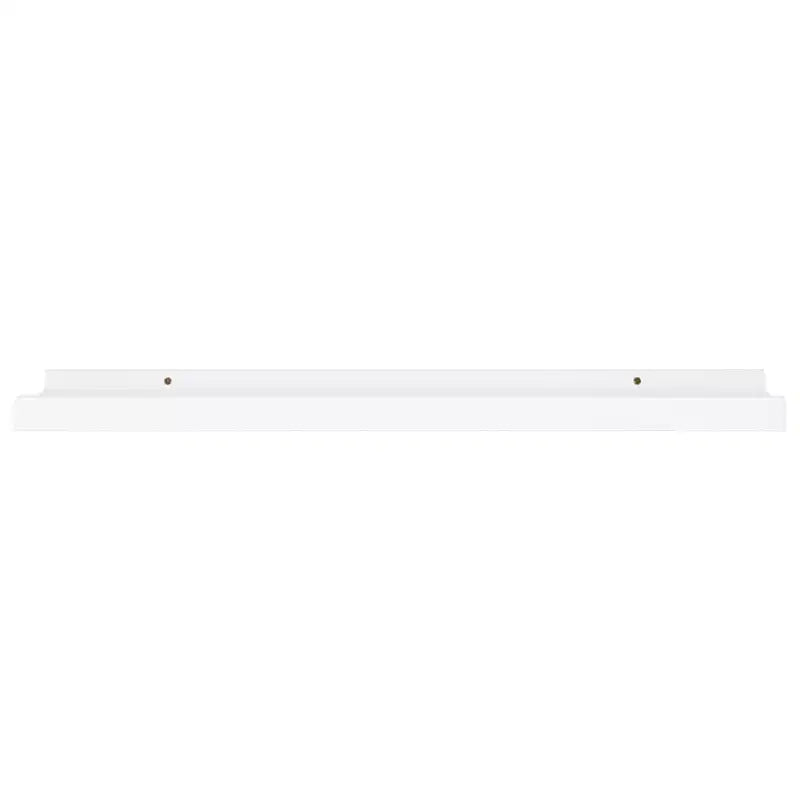 Set di 2 mensole da parete Frame Ledge, in MDF bianco, 60 x 8,9 x 3 cm
