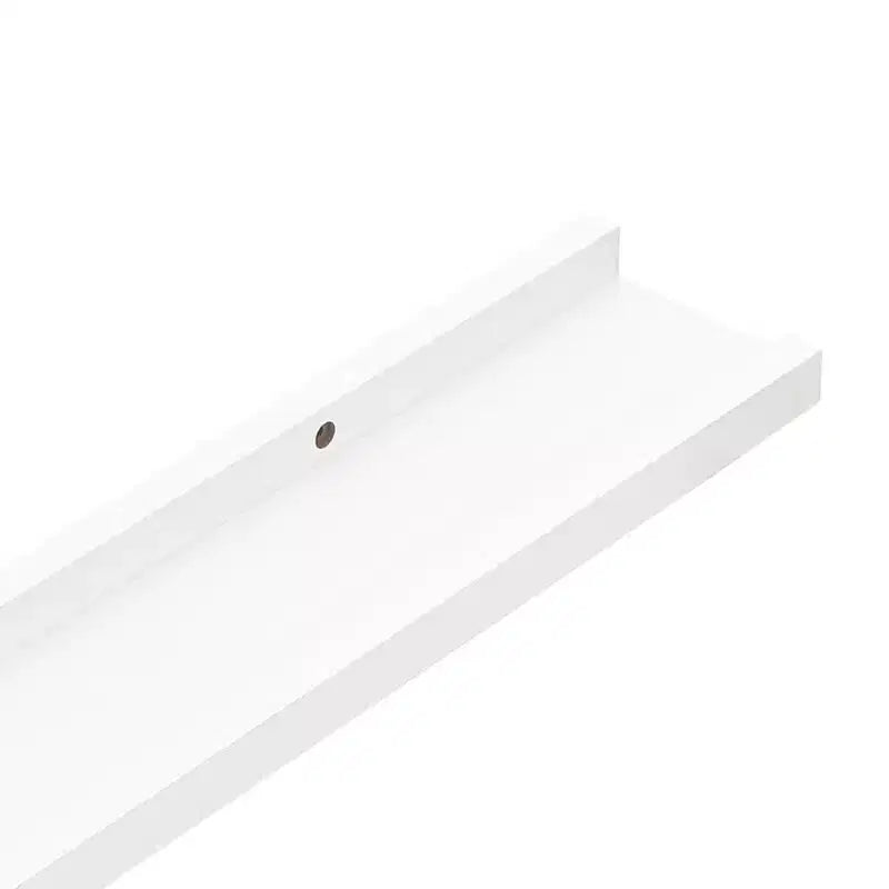 Set di 2 mensole da parete Frame Ledge, in MDF bianco, 60 x 8,9 x 3 cm