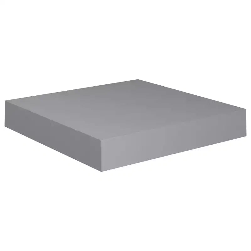 Set di 2 Mensole da Muro Grigie in MDF 23x23,5x3,8 cm Mensola da Muro Quadrata