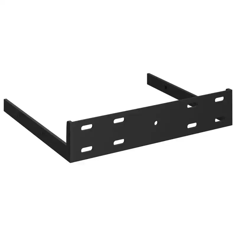 Set di 2 Mensole da Muro Grigie in MDF 23x23,5x3,8 cm Mensola da Muro Quadrata