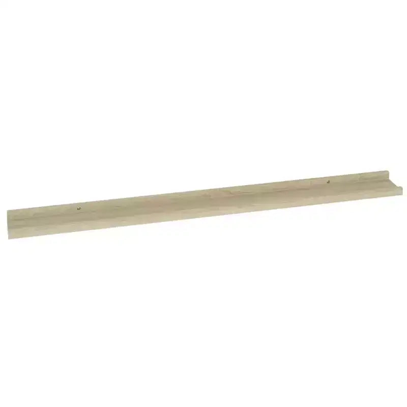 Set di 2 mensole da parete grandi sospese in MDF colore rovere Sonoma