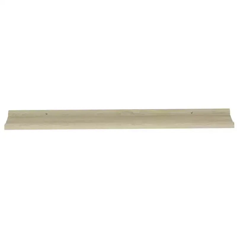 Set di 2 mensole da parete grandi sospese in MDF colore rovere Sonoma