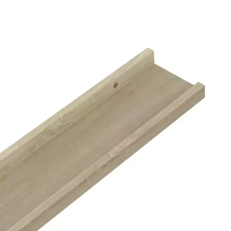 Set di 2 mensole da parete grandi sospese in MDF colore rovere Sonoma
