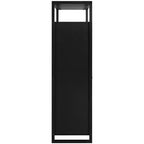 eHemco Scarpiere a 2 Ante con Ripiano, Organizzatore Moderno, Struttura in Metallo Nero, 2 Cassetti a Ribalta