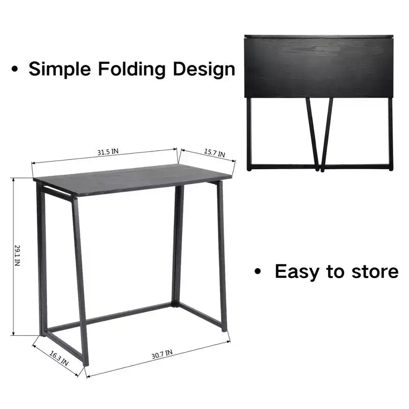 Set scrivania pieghevole 3 pezzi FurnitureR con sedia girevole regolabile e 2 mensole da parete galleggianti, combinazione salvaspazio per studio e postazione di lavoro, design moderno