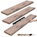 Sorbus 3 Pack 48 Inch Wall Mounted Floating Shelves - for Bedroom, Kitchen, Living Room, Bathroom Shelves, Farmhouse Home Dcor