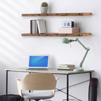 Sorbus Confezione da 3 Mensole Fluttuanti a Parete da 122 cm - per Camera da Letto, Cucina, Soggiorno, Bagno, Decorazione Rustica
