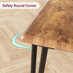 Set Tavolo da Pranzo per 4 Persone, Tavolo da Cucina Rettangolare e Set Accent Dinette, Set Mobili da Sala da Pranzo Moderni in Legno, per Cucina, Casa