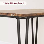 Set Tavolo da Pranzo per 4 Persone, Tavolo da Cucina Rettangolare e Set Accent Dinette, Set Mobili da Sala da Pranzo Moderni in Legno, per Cucina, Casa