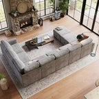 Divano componibile Acekool Modular Sectional, Cloud Couch con contenitore per soggiorno