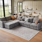 Divano componibile Acekool Modular Sectional, Cloud Couch con contenitore per soggiorno