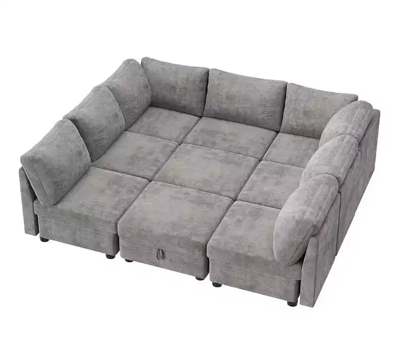 Divano componibile Acekool Modular Sectional, Cloud Couch con contenitore per soggiorno