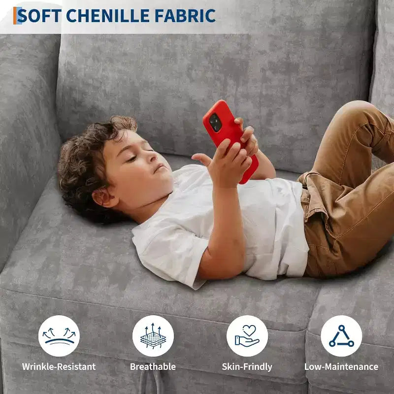 Divano componibile Acekool Modular Sectional, Cloud Couch con contenitore per soggiorno