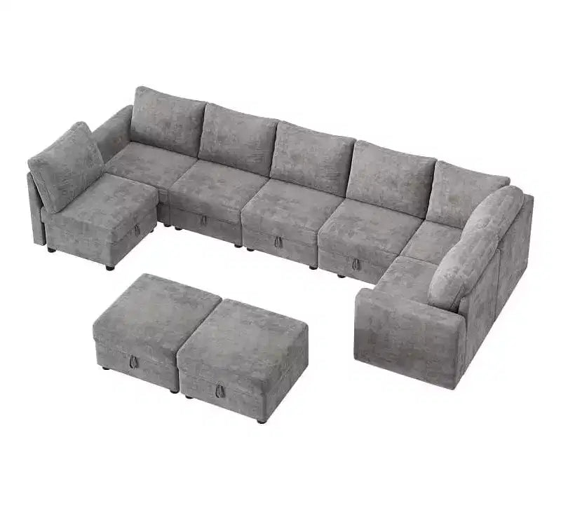 Divano componibile Acekool Modular Sectional, Cloud Couch con contenitore per soggiorno