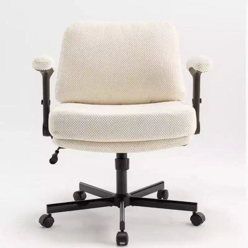 24 Wide Criss-Cross Chair: 4.3 Thick Cushion, Extra-Wide Comfy Seat for Cross-Legged Desk Time