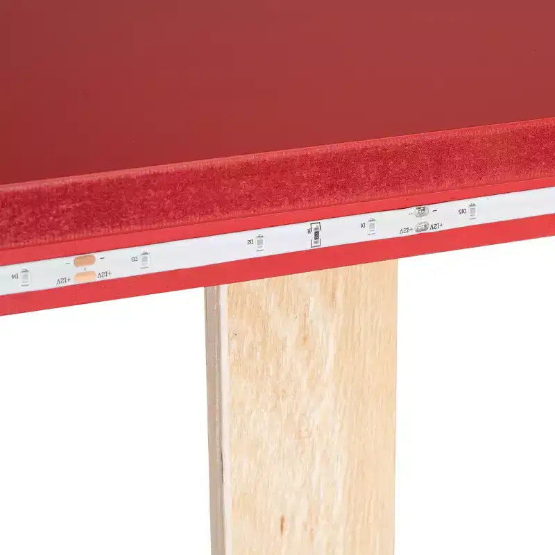 Letto a forma di auto da corsa per bambini, misura doppia, con luce a LED e schienale imbottito, struttura in legno, piattaforma letto per bambini