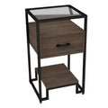 Glass Steel Melamine Board High Edge Table