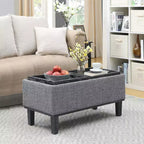 HomeStock Comfort Brentwood Storage Ottoman