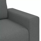 vidaXL Divano a 3 Posti Nero 70.9 Tessuto