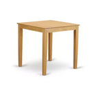 Set da tavolo da pranzo HomeStock a 3 pezzi in legno massello con finitura rovere marrone naturale, altezza bancone