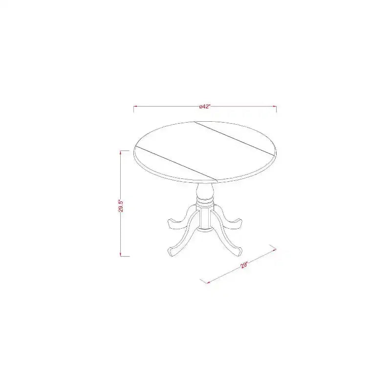 HomeStock Tavolo da Pranzo 5 Pezzi con Piano in Legno Massello Finitura Mogano e 4 Sedie con Schienale a Reticolo e Ribalta