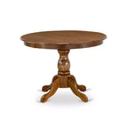 Set da pranzo da 3 pezzi in legno massello con finitura acacia e noce - con schienale alto - 4 posti a sedere