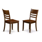 Set da pranzo gotico - Tavolo da cucina con ante a ribalta e sedie in pelle - 5 pezzi