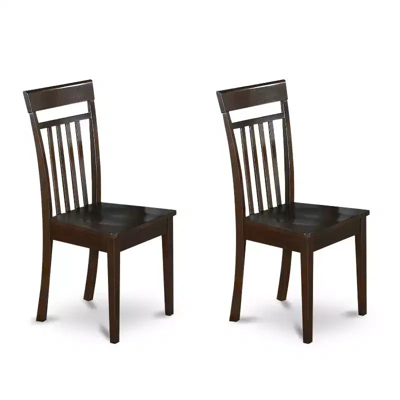 HomeStock Tavolo da Pranzo Rettangolare a 6 Pezzi con Piano in Legno Massello Finitura Cappuccino con 1 Panca, 4 Sedie