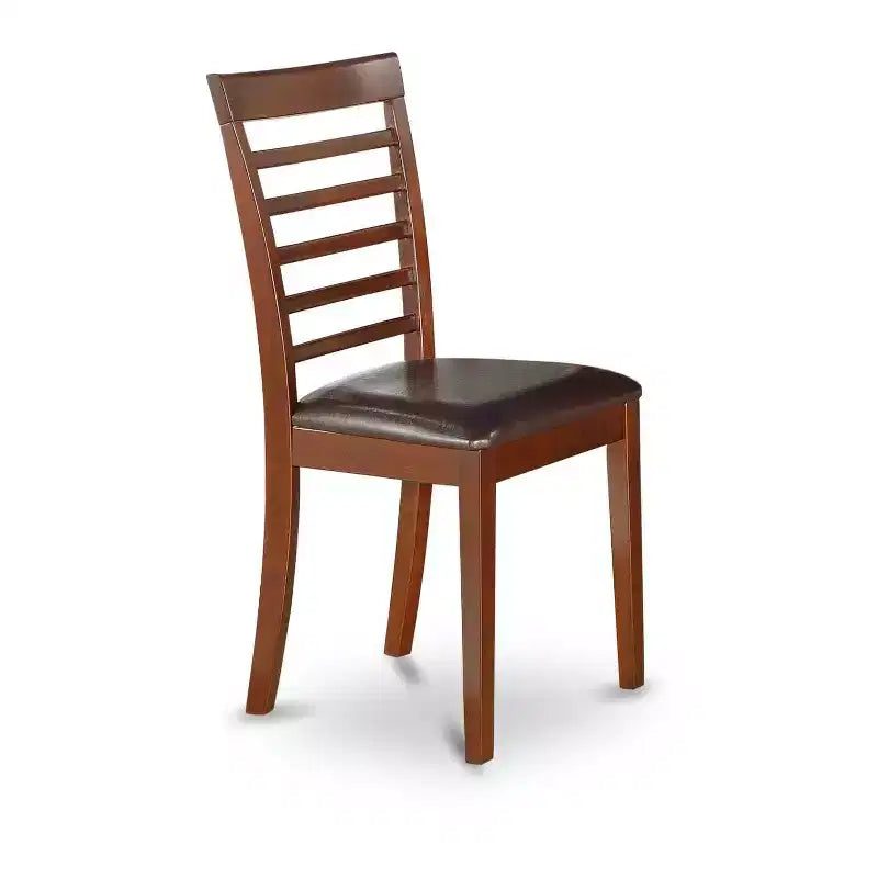 Set Mobili Sala da Pranzo 7 Pezzi Tavolo e Sedie Stile Eclettico Finitura Mogano