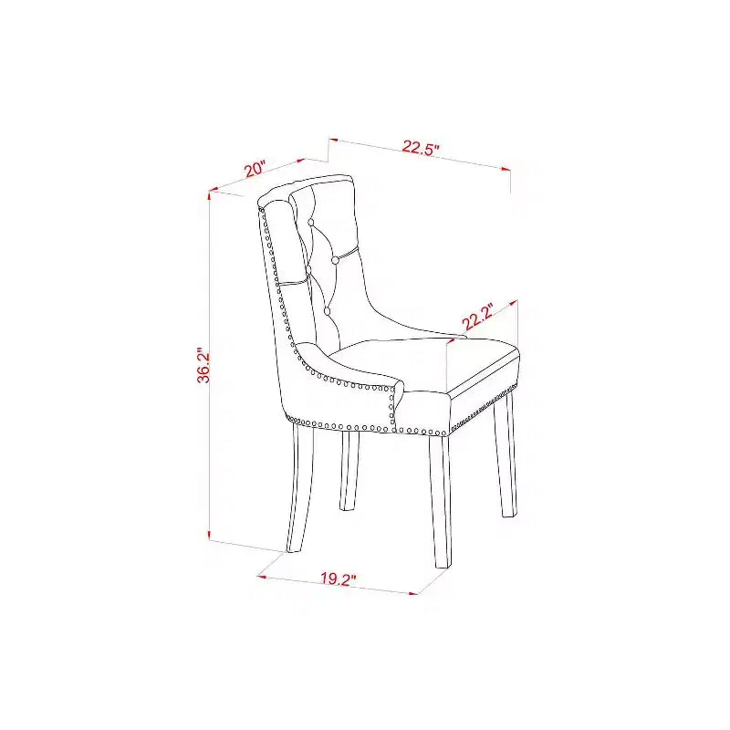 HomeStock Set da Pranzo Rettangolare da 5 Pezzi con Piano in Legno Massello Finitura Mogano con Ribalte - Posti a Sedere per 4