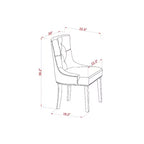 HomeStock Set da Pranzo Rettangolare da 5 Pezzi con Piano in Legno Massello Finitura Mogano con Ribalte - Posti a Sedere per 4