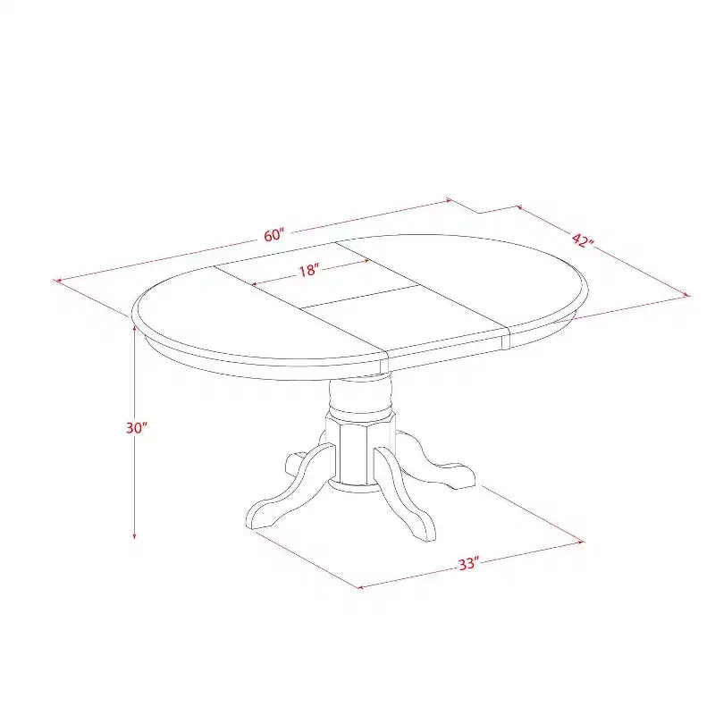 HomeStock Set da pranzo 5 pezzi con tavolo e 4 sedie in legno massello con finitura quercia naturale