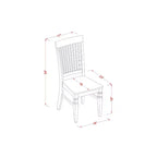 Set da pranzo moderno 5 pezzi - Tavolo da pranzo e 4 sedie - Finitura ciliegio nero - Set da cucina per spazi ridotti