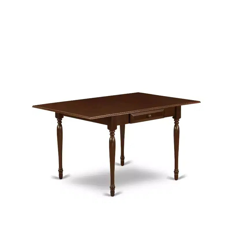 Set da tavolo da pranzo a 3 pezzi HomeStock in legno massello con finitura mogano
